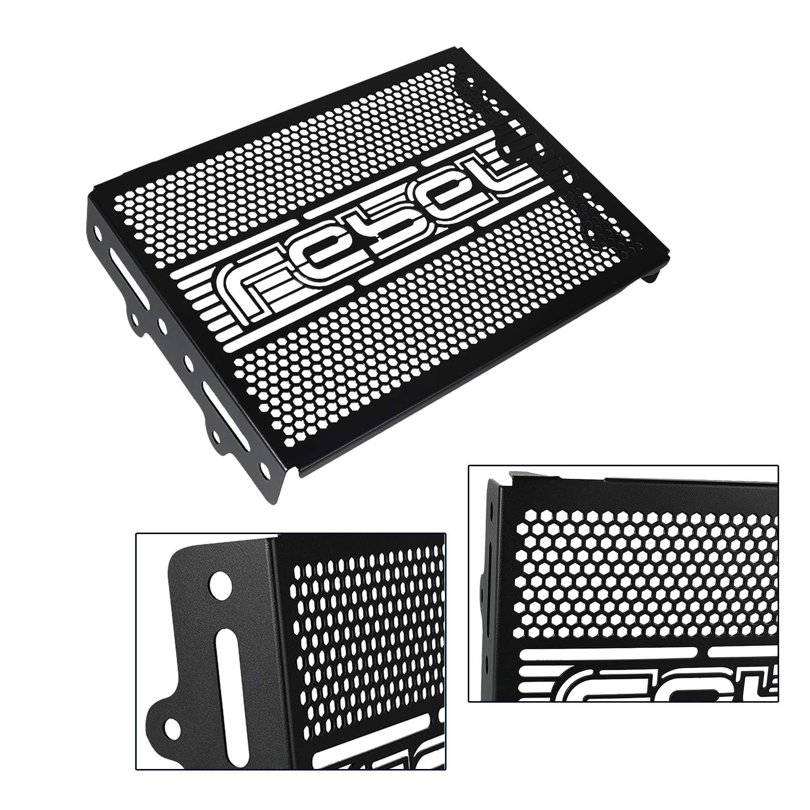 REBEL 500 REBEL 300 Motorcycle Radiator Grille Guard Cover Für REBEL 500 CM/CMX 500 2017-2026 REBEL 300 CM/CMX 300 2017-2026(Schwarz)
