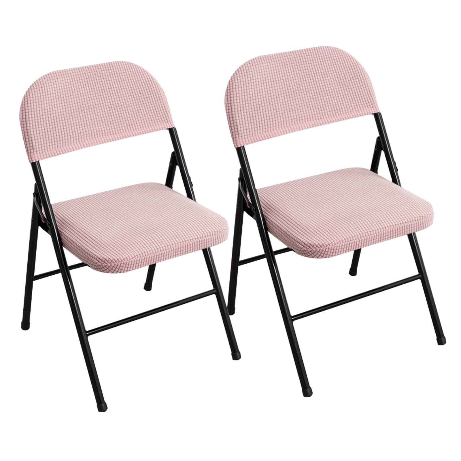 Leomix D Washable Ining Chairs Covers, Stretch ​Velvet Folding Chair Slipcovers, For Reception Office Party Banquet Home, For Ining Room Banquet Home Eco,,2Pack