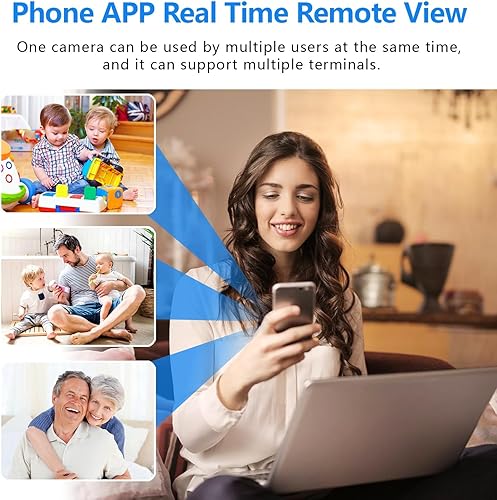 Miniatura 5 de Free 64G Smallest Wireless WiFi Battery Camera,Concealed Coin Size,Spy Camera,HD4K Portable Video Recording Live Feed,Pet Camera for Baby