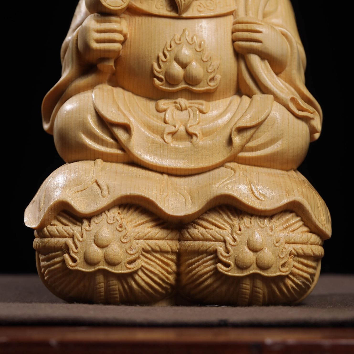 Amazon｜【手彫り木製】三面大黒天像 10cm 柘植製 【開運招福・商売