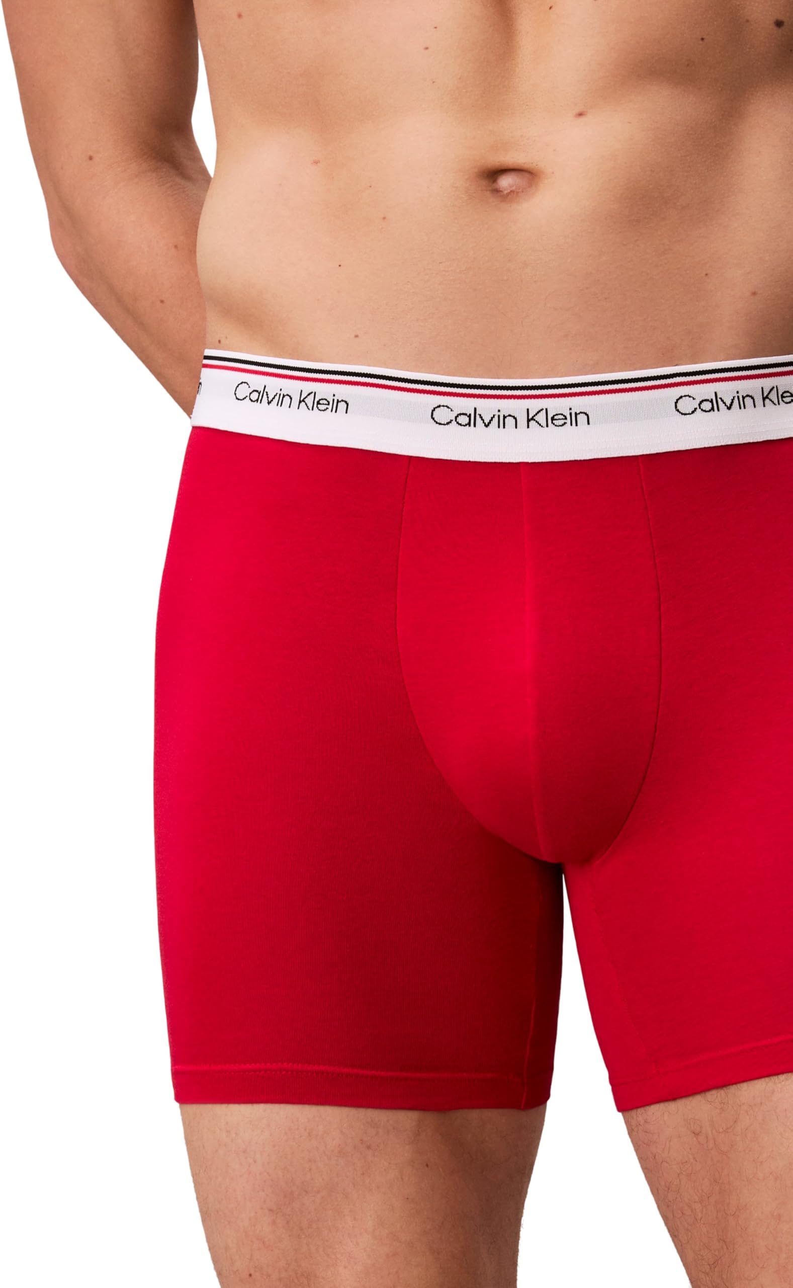 Calvin Klein Confezione da 3 Boxer Lunghi da Uomo in Cotone Elasticizzato NB1770A
