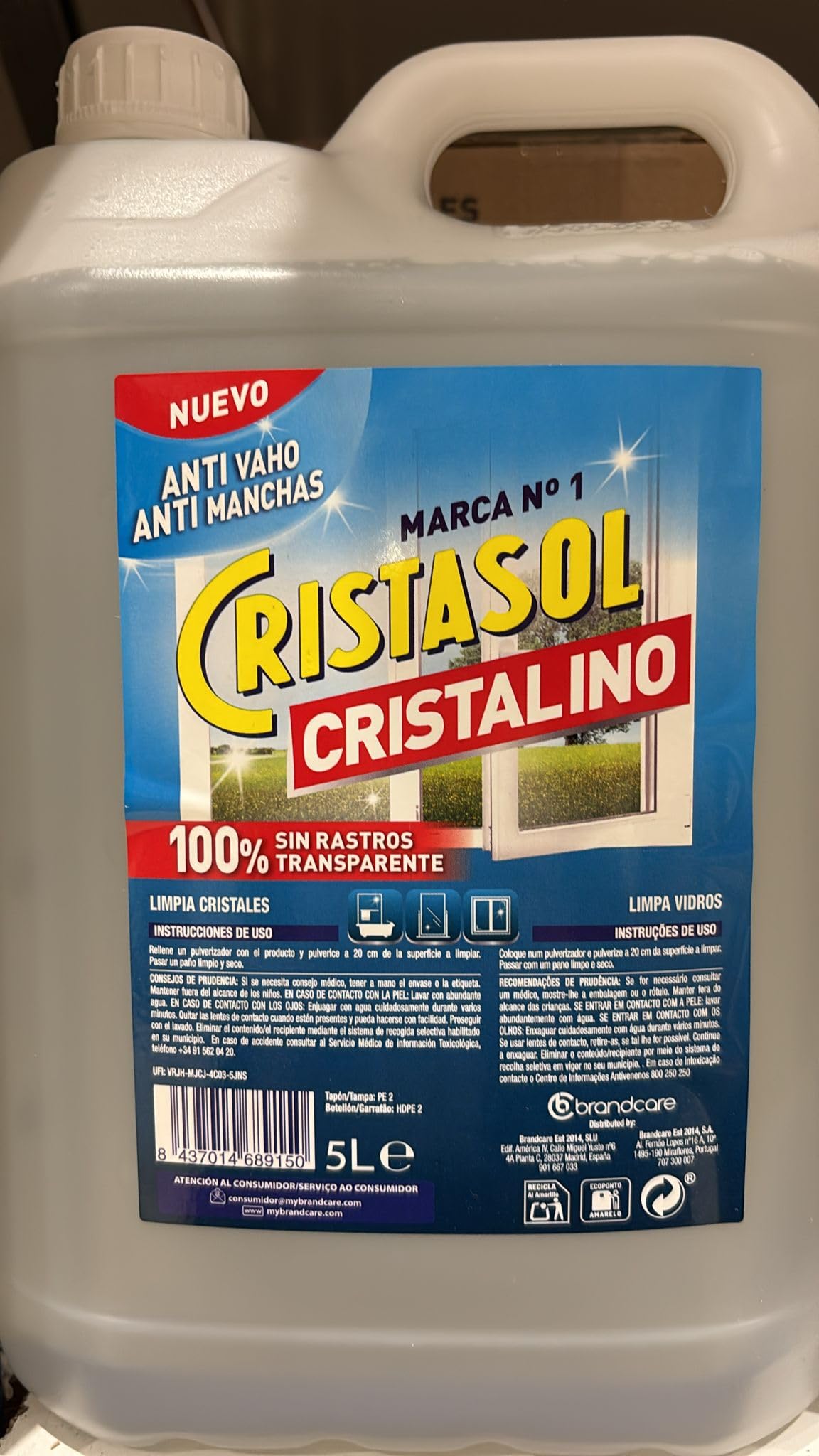 Cristasol Cristasol Cristalino 5L 5000 ml