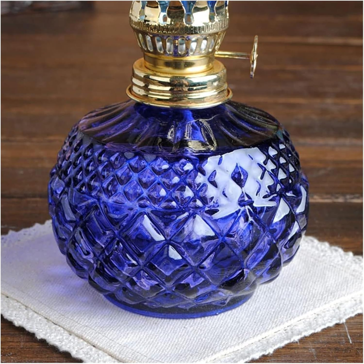 Chamber Oil Lamp Oil Lantern Windproof Glass Kerosene Lamp Home Emergency Lamp Buddha Front Light(D)