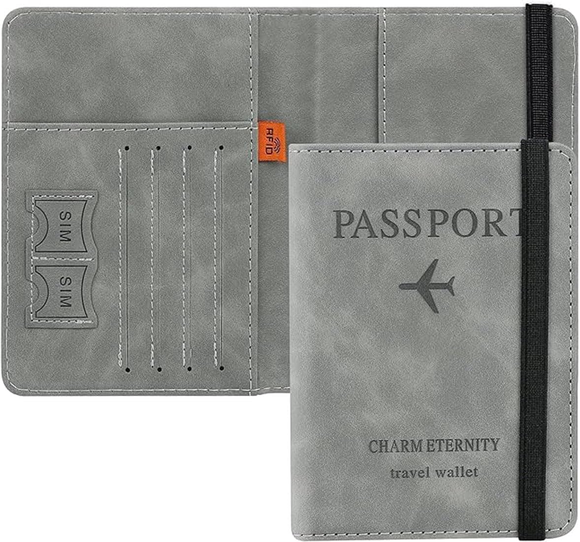 Premium PU Leather Passport Cover & Holder – RFID Blocking Travel Wallet | Secure Card Organizer for Passport, ID, Credit Cards & Boarding Passes Men & Women-image-27