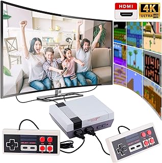 Mini Classic Retro Game Console: Video Games System with NES HDMI 621 Games and 2 Handheld Controllers - Old Arcade Games Consoles Plug and Play Video Games for TV- Gift for Kids Boy Adults