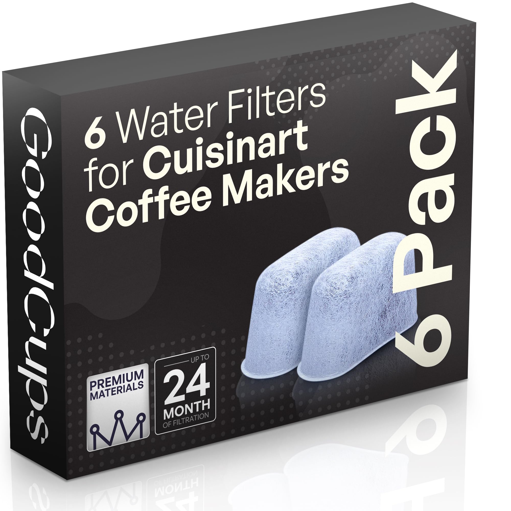 6 Water Filters for Cuisinart Coffee Makers - Fits all Cuisinart Coffee Brewe...