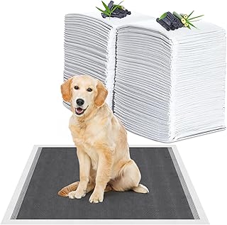 60 Stück Trainingspads für Hunde und Welpen, 60x90cm Aktivkohle Welpen Unterlagen, Hunde Unterlagen PIPI, Welpenunterlagen Auslaufsicheres 6-lagiges Design