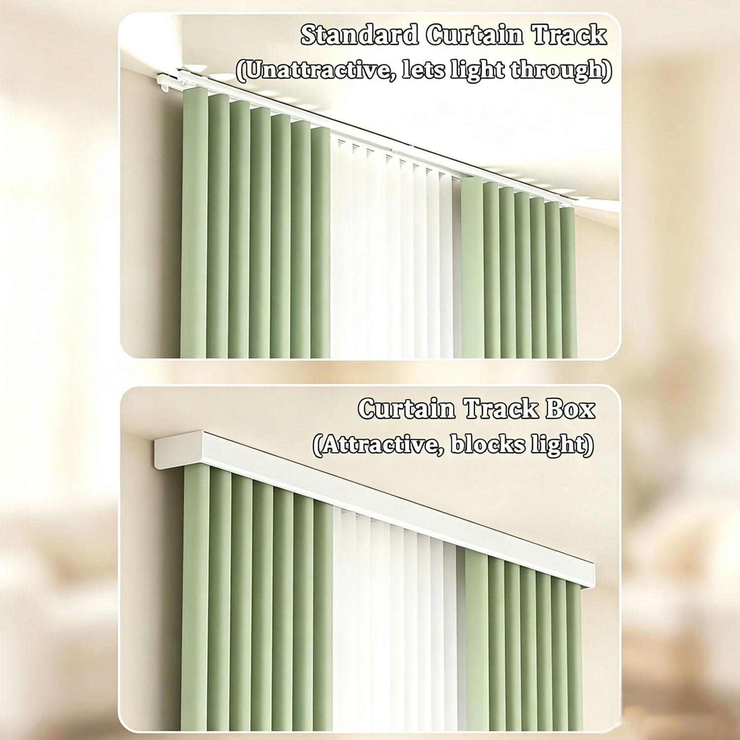 Plafond murs Rail de rideau en aluminium Rail double for rideaux