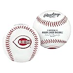 Rawlings | MLB Team Logo Baseball | Cincinnati Reds | Official | White