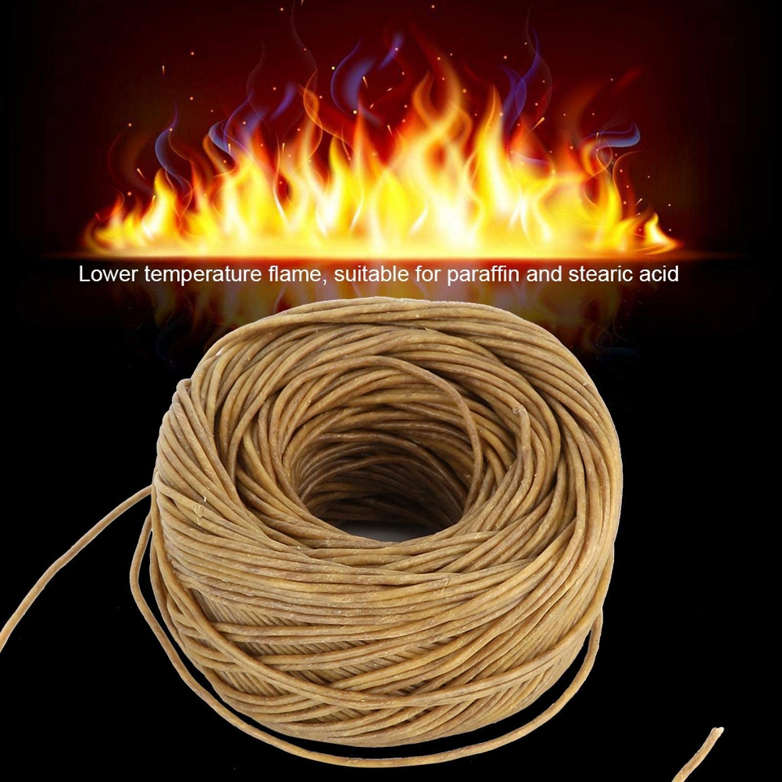 Mèche Chanvre Bio Cirée 61m - Pour Bougies Et Lampes à Huile DIY | Sans Fumée Ni Gaz Toxique à La Combustion - 9