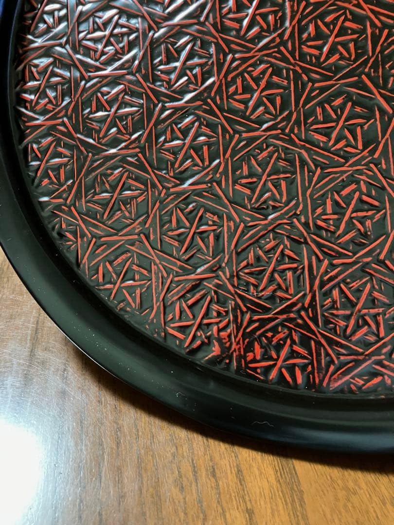 Amazon｜久留米 九籃の籃胎漆器 お盆 33cm 箱入り｜儀礼用お盆