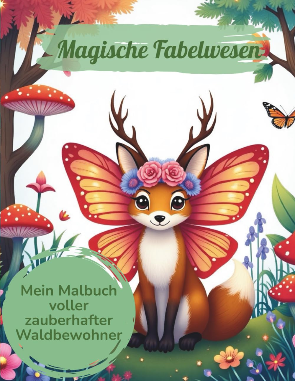 Magische Fabelwesen: Mein Malbuch voller zauberhafter Waldbewohner