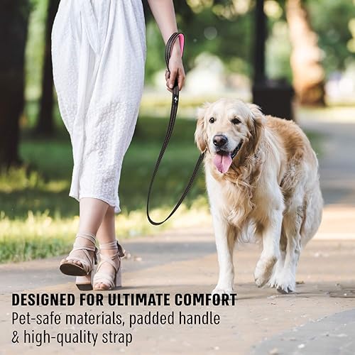 Miniatura 10 de Active Pets Correa fuerte para perro con asa acolchada, 4 tamaños, desde correa para cachorros hasta correa de perro de 6 pies para perros grandes,