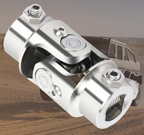 Miniatura 60 de 1" DD x 1" DD U Junta Eje de dirección universal Acoplador de junta U Ángulo máximo 35 grados (3-1/4") 3.268 in Negro