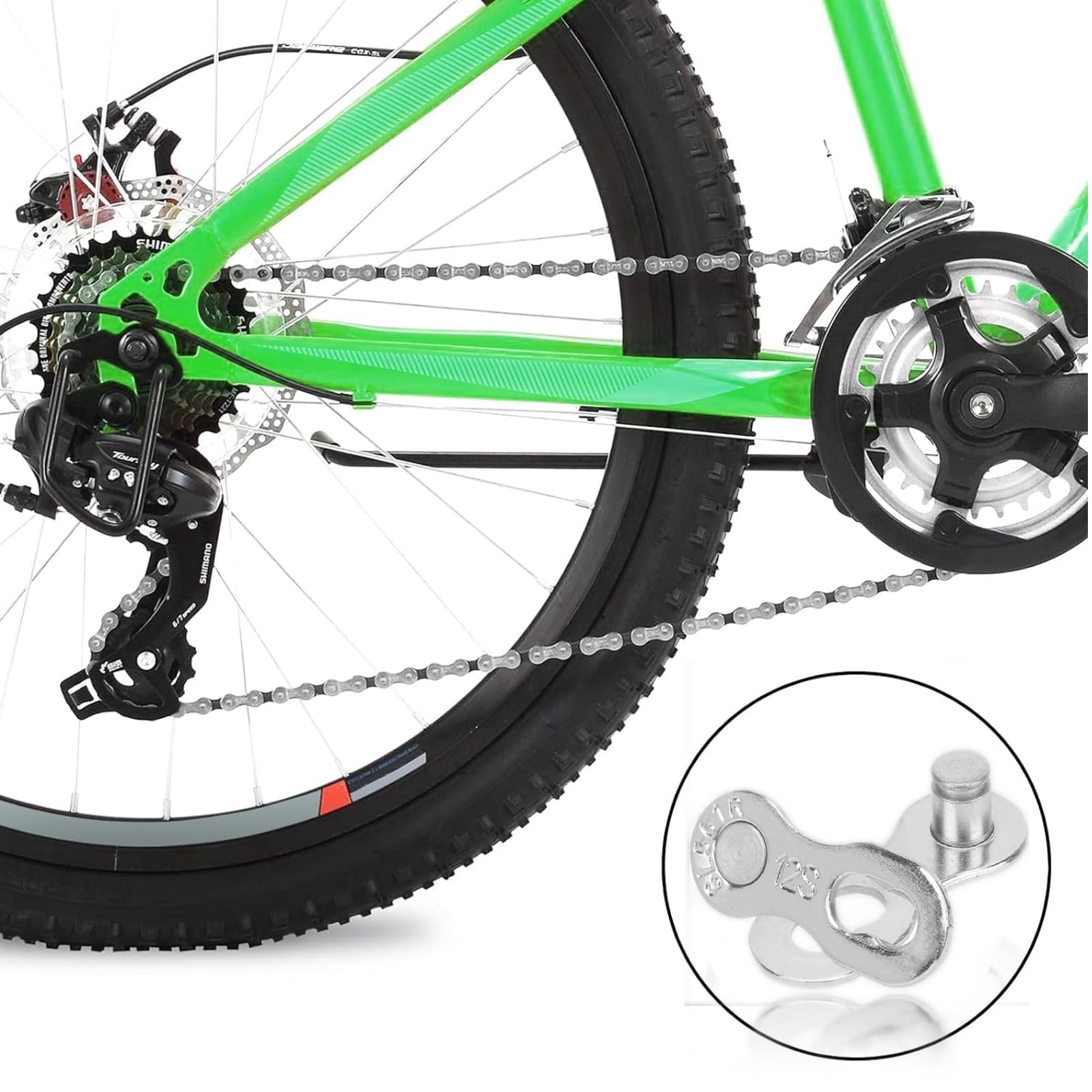 4 Maillons De Chaîne Vélo VGEBY - Acier 12 Vitesses - Argent - Pour VTT Et Route