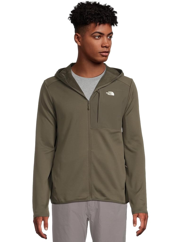 Brown The North Face TNF Performance Fleece Full Zip Hoodie