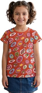 Stories.Label Girl Cotton Printed T-Shirts in Half Sleeves Regular Fit, Soft Durable Fabric, No Shrinkage, Long Lasting Pr... Price In India