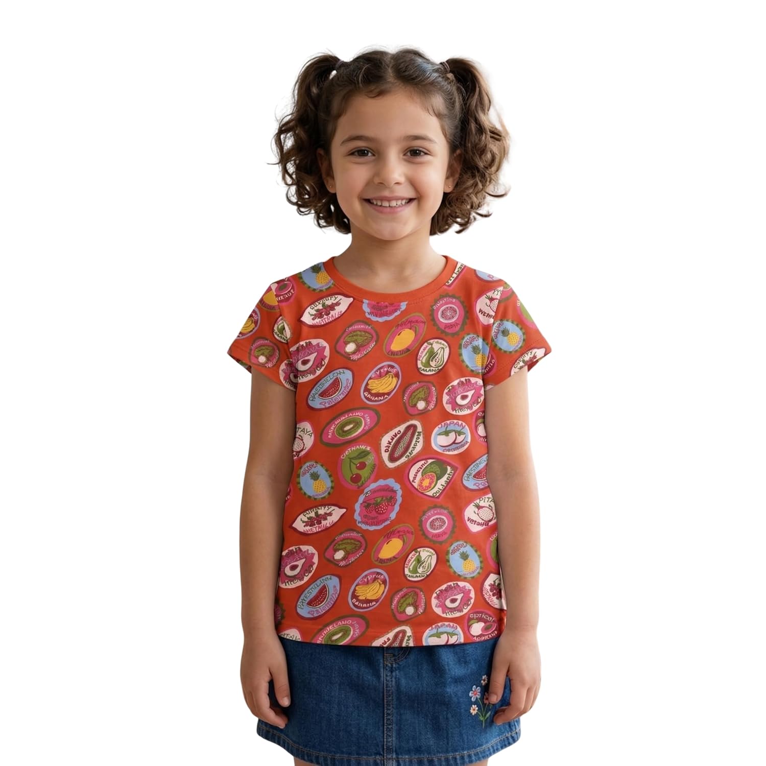 Stories.Label Girl Cotton Printed T-Shirts in Half Sleeves Regular Fit, Soft Durable Fabric, No Shrinkage, Long Lasting Pr... - Review, Price and Buying Guide