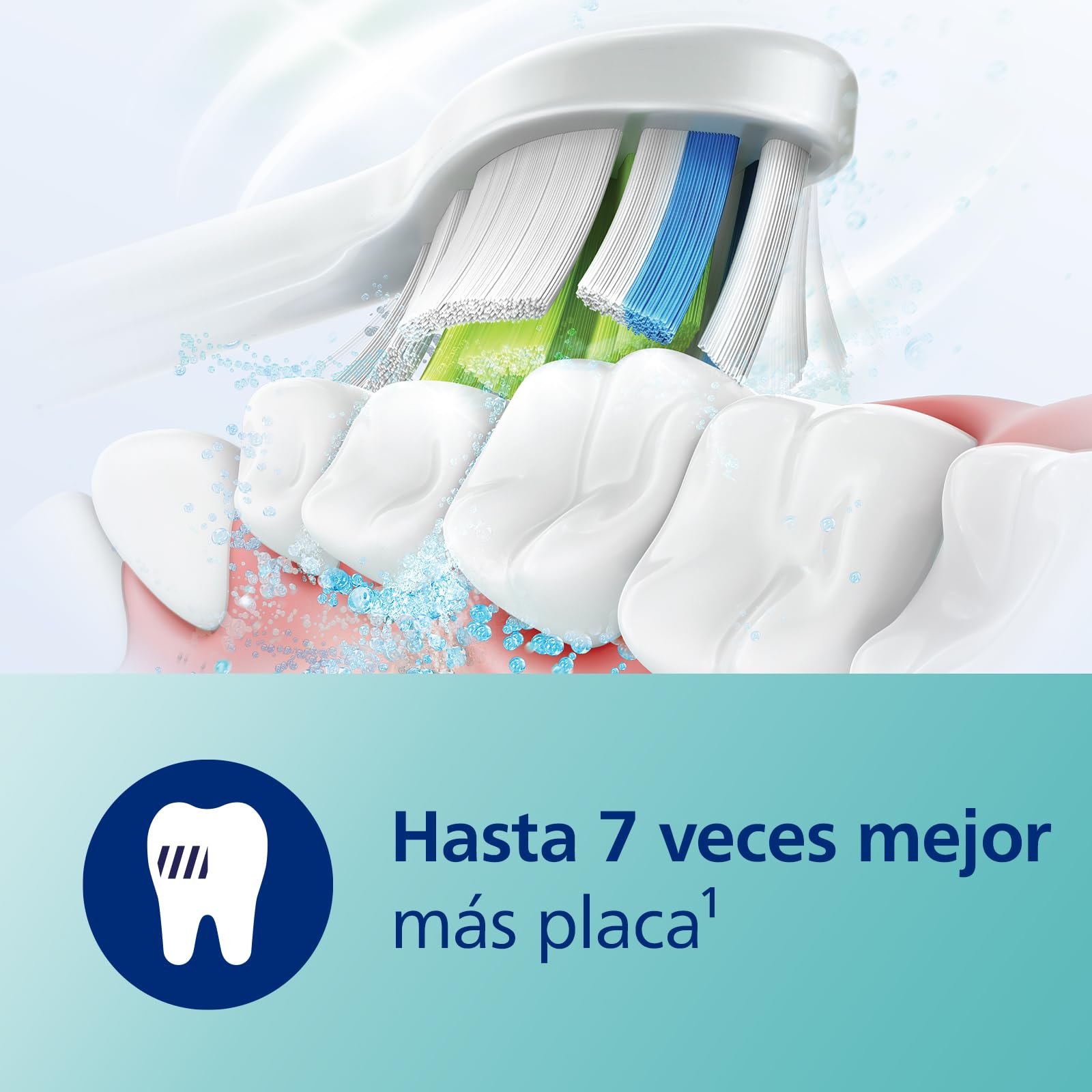 Philips Sonicare ProtectiveClean 4300 cepillo dental eléctrico, cepillo dental sónico con dos niveles de intensidad, sensor de presión y temporizador, blanco, modelo HX6807/35