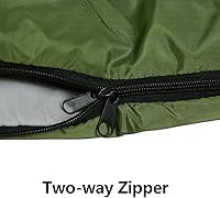 Vista 6 de 3-4 Season Sleeping Bag for Adults & Kids, Lightweight Warm Cold Weather Camping Bag with Waterproof Compression Sack – Portable for Hiking