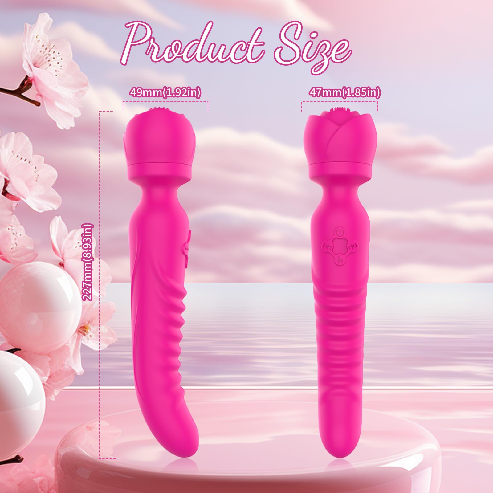 Amazon.com: Rose Sex Toy Vibrator Wand, Clitoral Stimulator with Heating  Function, Mini Rose Toy Vibrating Ball for Clitoris, G-spot Stimulation  Wand Massager Waterproof, Adult Sex Toys for Women or Couples : Health