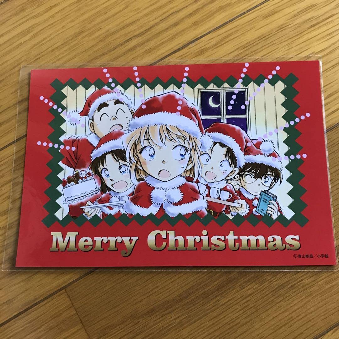 名探偵コナン 北栄町限定 2020年クリスマス缶バッジ 蘭＆コナン