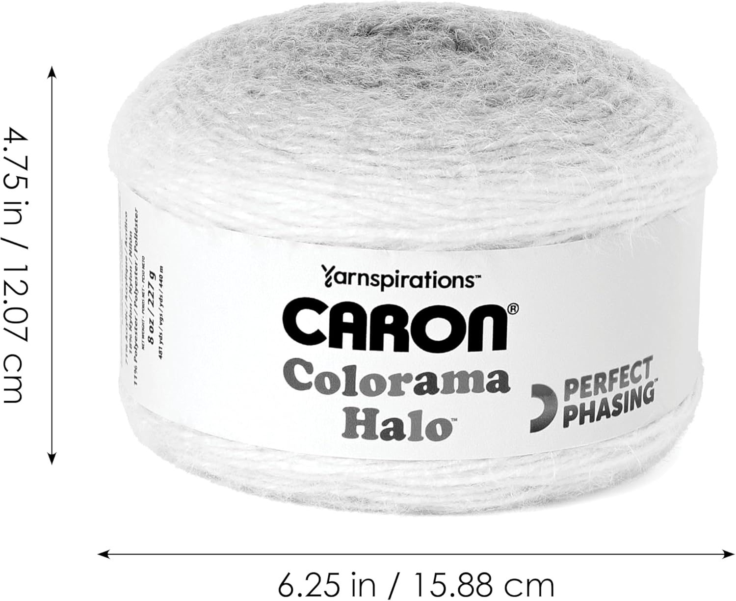 Caron Colorama Halo Cake Amber Ocean Yarn - 2 Pack of 8oz/226.79g - 71% Acrylic,18% Nylon,11% Polyester - #5 Bulky - 60 Yards for Knitting, Crocheting & Crafts