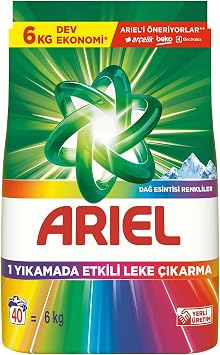 Ariel Da  Esintisi Renkliler Toz  ama r Deterjan  6 Kg 40 Y kama