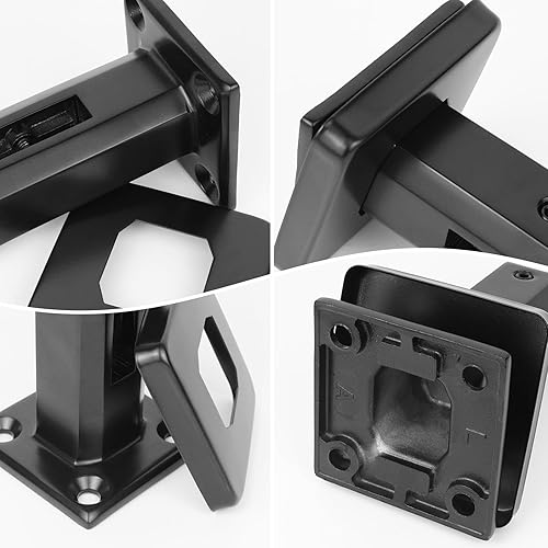 Miniatura 7 de LukLoy Espigas cuadradas de vidrio de acero inoxidable 304 para valla de piscina, abrazadera de espiga para el hogar, jardín, escaleras, barandilla,