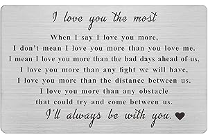 Laluminter 'When I Say I Love You More' Wallet Card: Perfect Just...