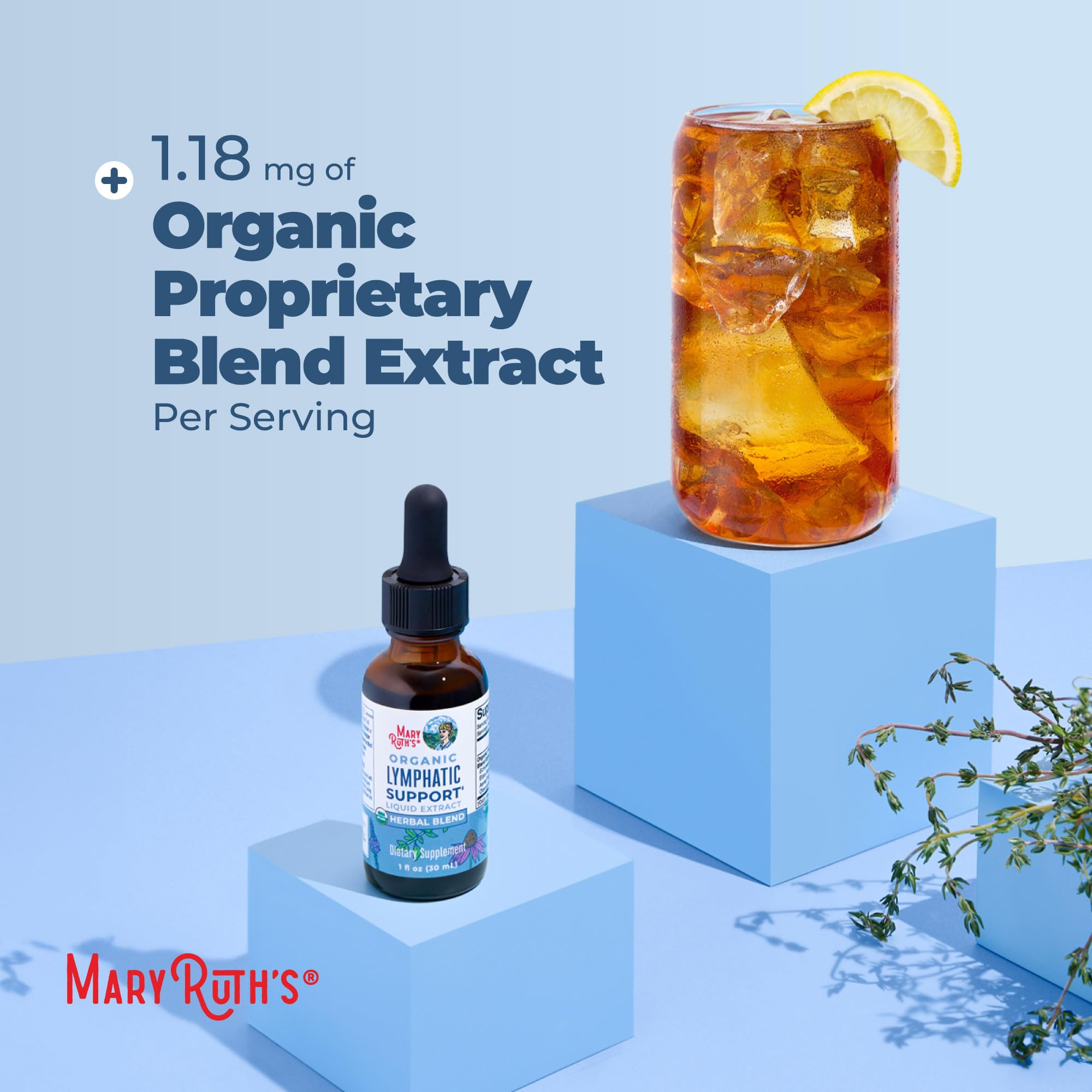 MARYRUTH'S Organic Lymphatic Support Liquid Drops, Herbal Blend, Non-GMO — Amazon image 7