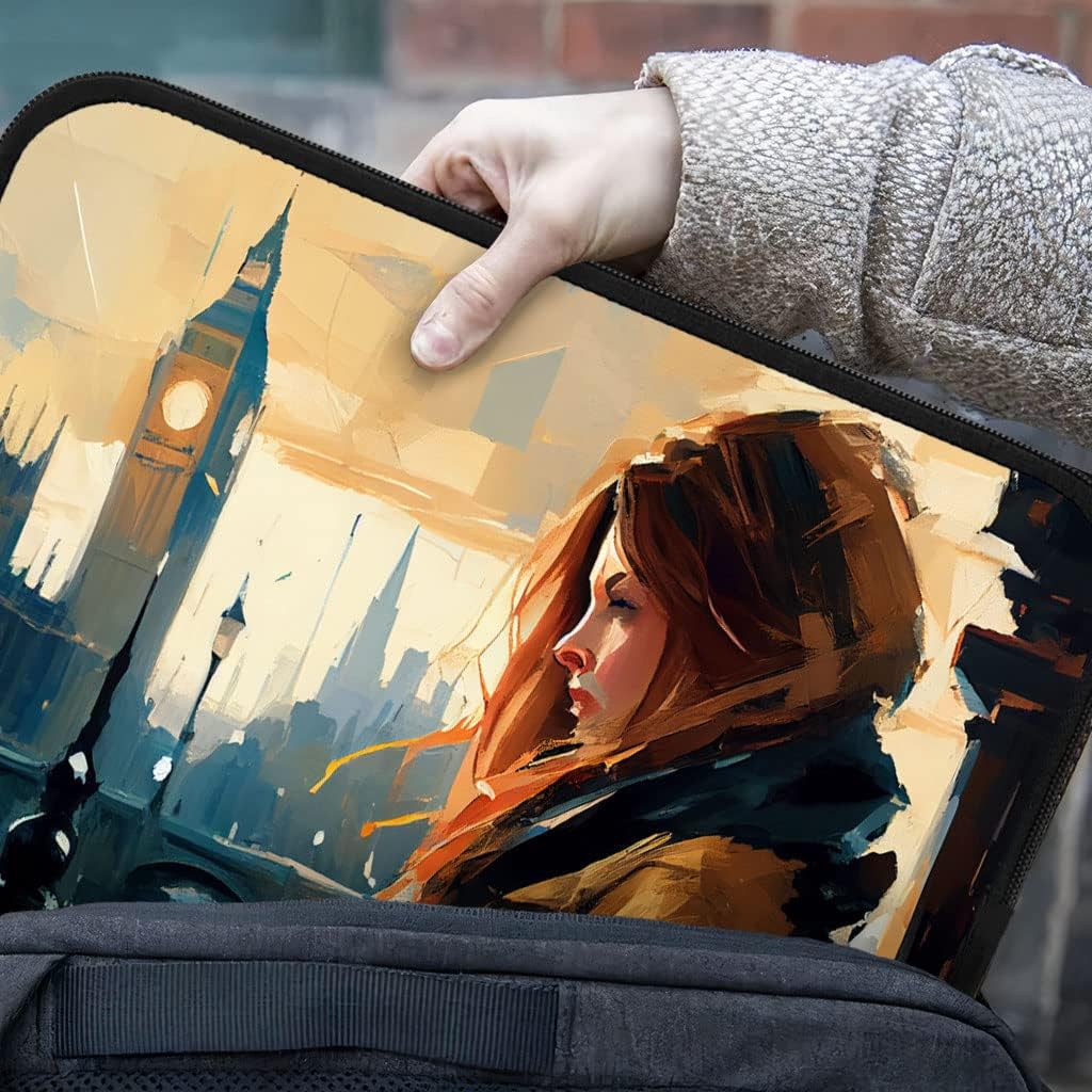 Cityscape Print iPad Sleeve - Cool Tablet Sleeve - Graphic Carrying Case - 13 inches