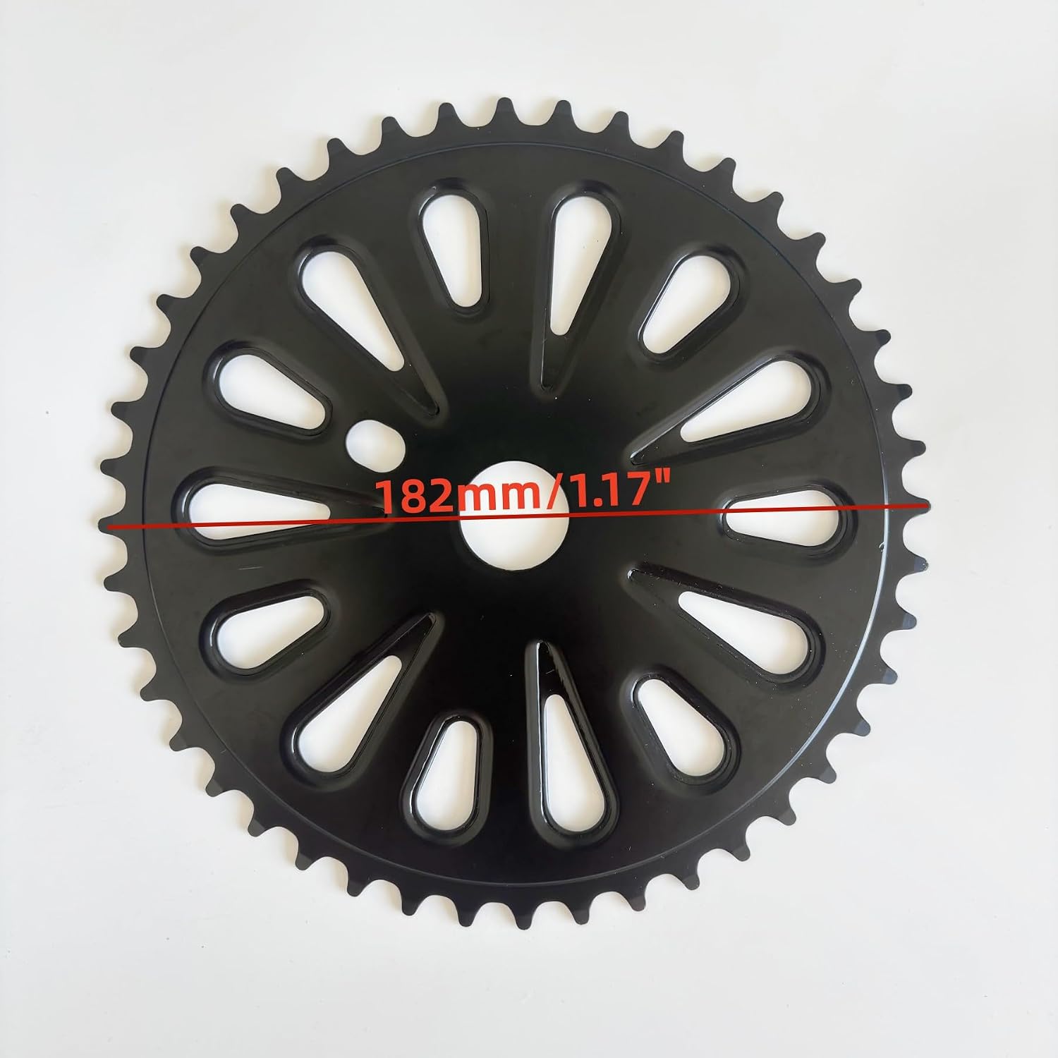 XYAUTO 36T/40T/44T Bicycle Bottom Crank Chainring Sprocket fit 2" Cup one-Piece Crankset | Bike Bottom Crank Chainring Sprocket 1/2 X 1/8 Black Color