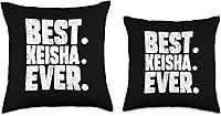 Vista 3 de Keisha Birthday Gift For Girls And Women Keisha. Ever. Almohada de broma, 16 x 16 pulgadas, multicolor