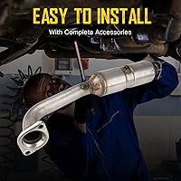 Vista 5 de KAC Convertidores catalíticos, convertidores catalíticos de reemplazo para CRV CR-V 2.4L 2007-2009, convertidor catalítico EPA OBDII ajuste directo