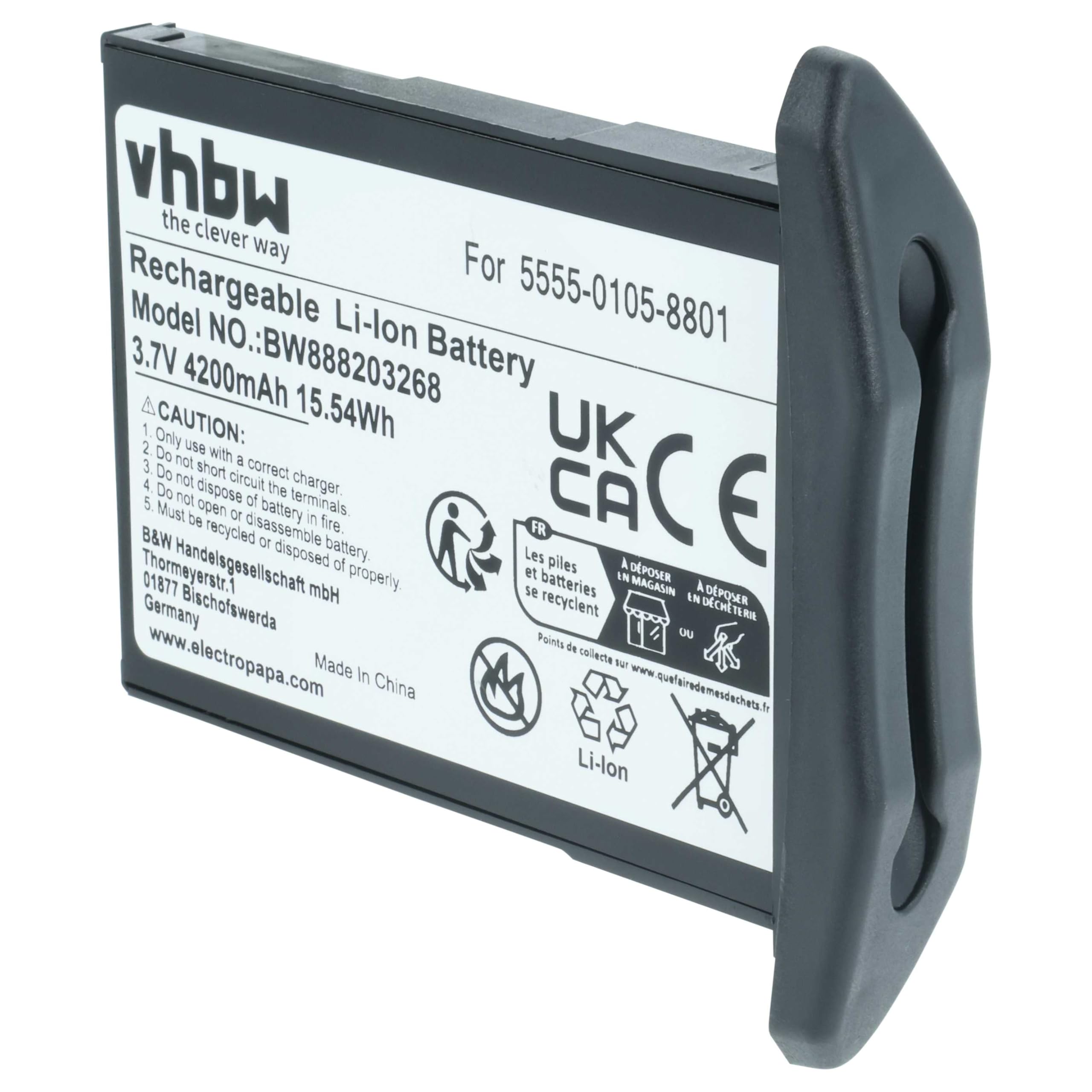 vhbw Akku kompatibel mit NCR Orderman 5 Handheld Computer Scanner (4200mAh, 3,7V, Li-Ion)