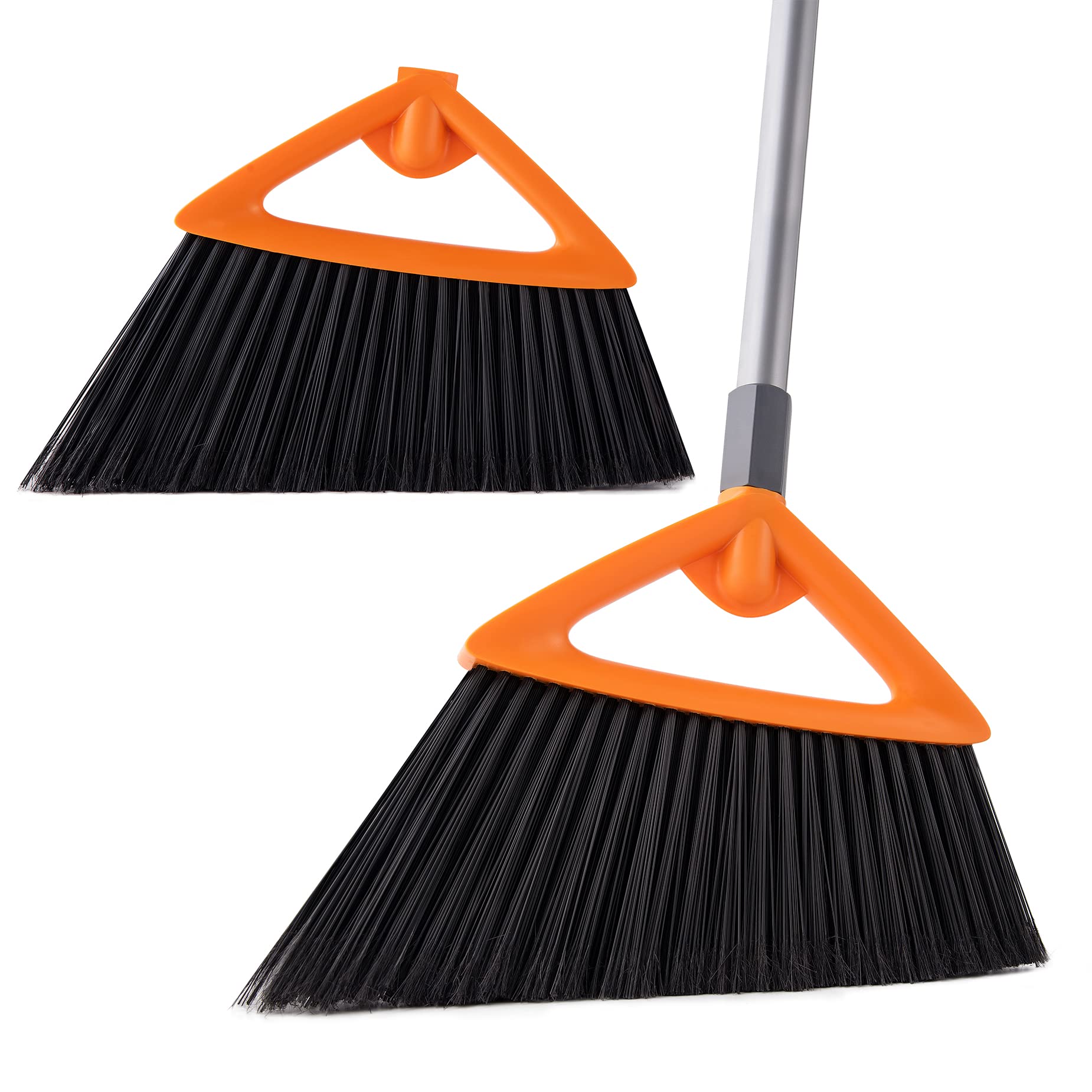 Buy CLEANHOME Angle Broom with 2 Heads, Commercial HeavyDuty Long
