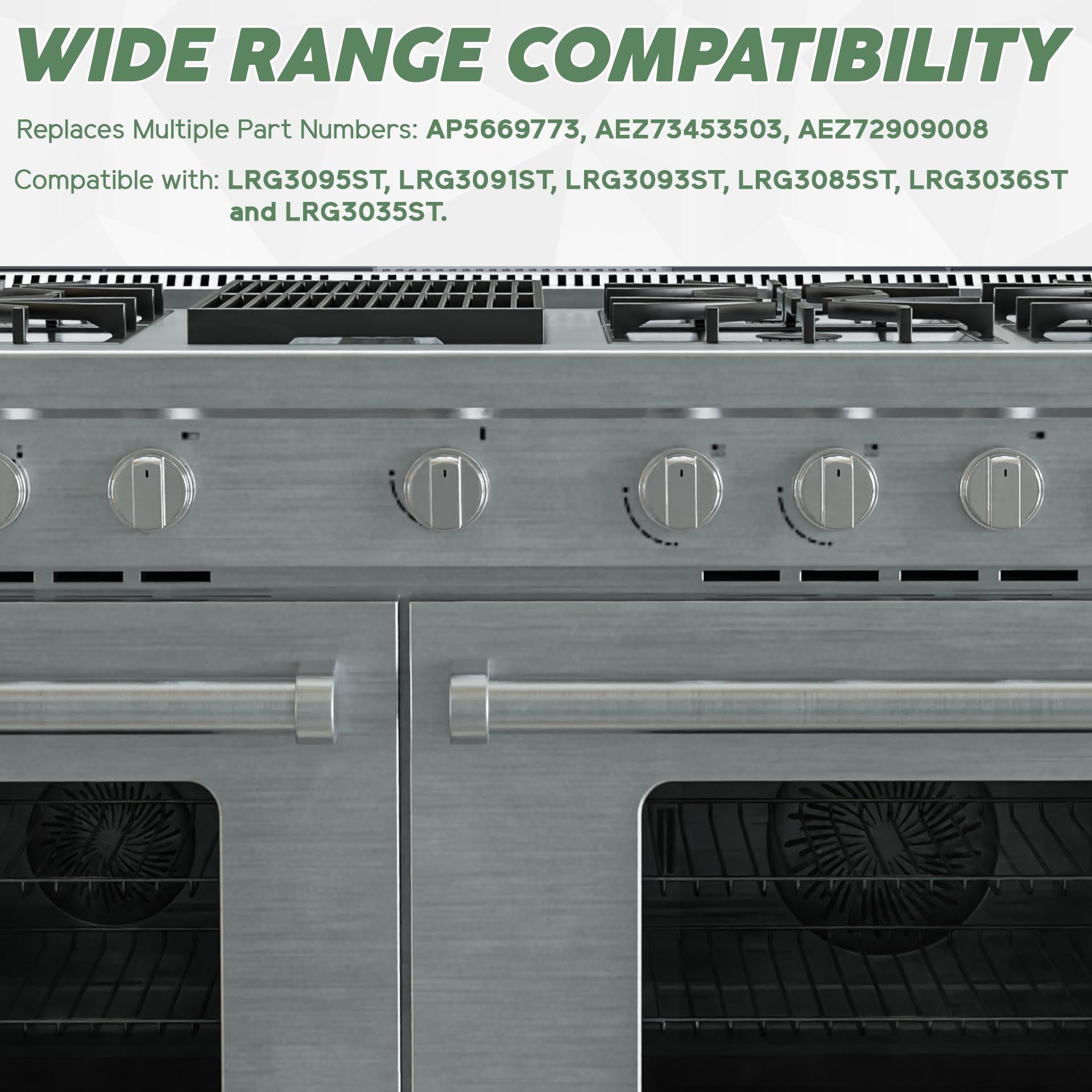 5 Manopole Di Controllo Per Forni LG Compatibili Con LDG3036ST, LRG3095ST E Altri Modelli