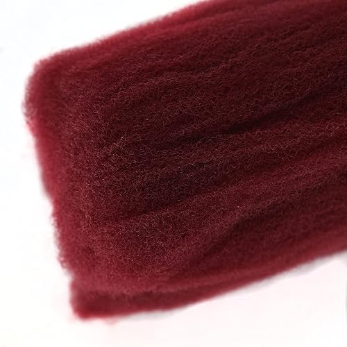 Miniatura 6 de BTWTRY Afro Kinkys - Pelo sintético a granel a granel, 1 paquete1.76 oz (50 g), color burdeos, pelo afro a granel para rastas, cabello afro a granel