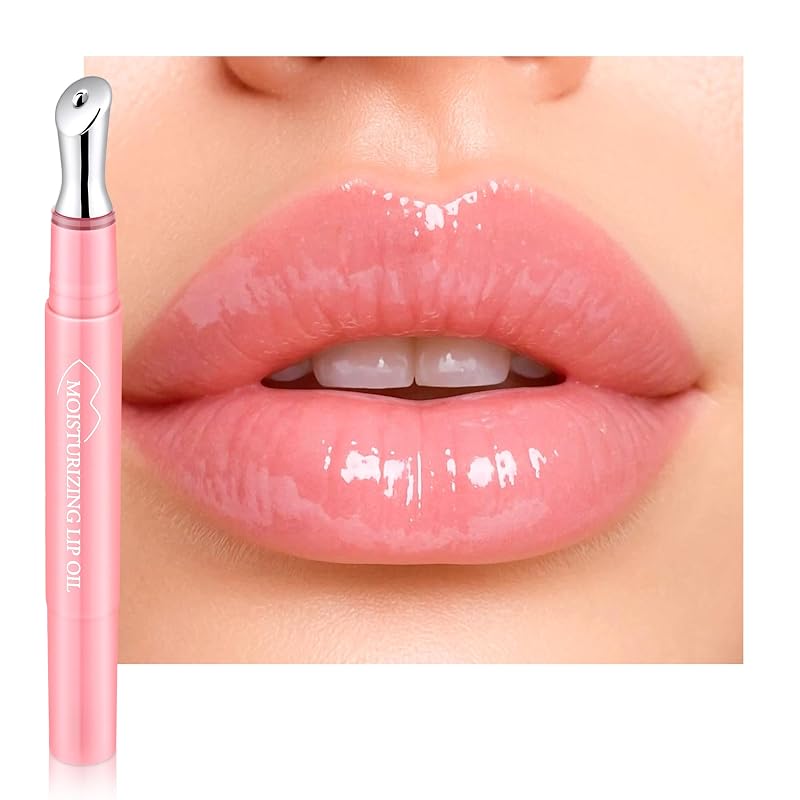 Óleo labial tonalizante Anwuozu 04#Pink com aplicador