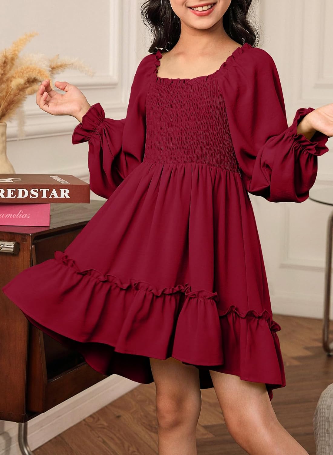 blibean Tween Girls High Low Hem Dresses Size 4-15 Years - Image 2