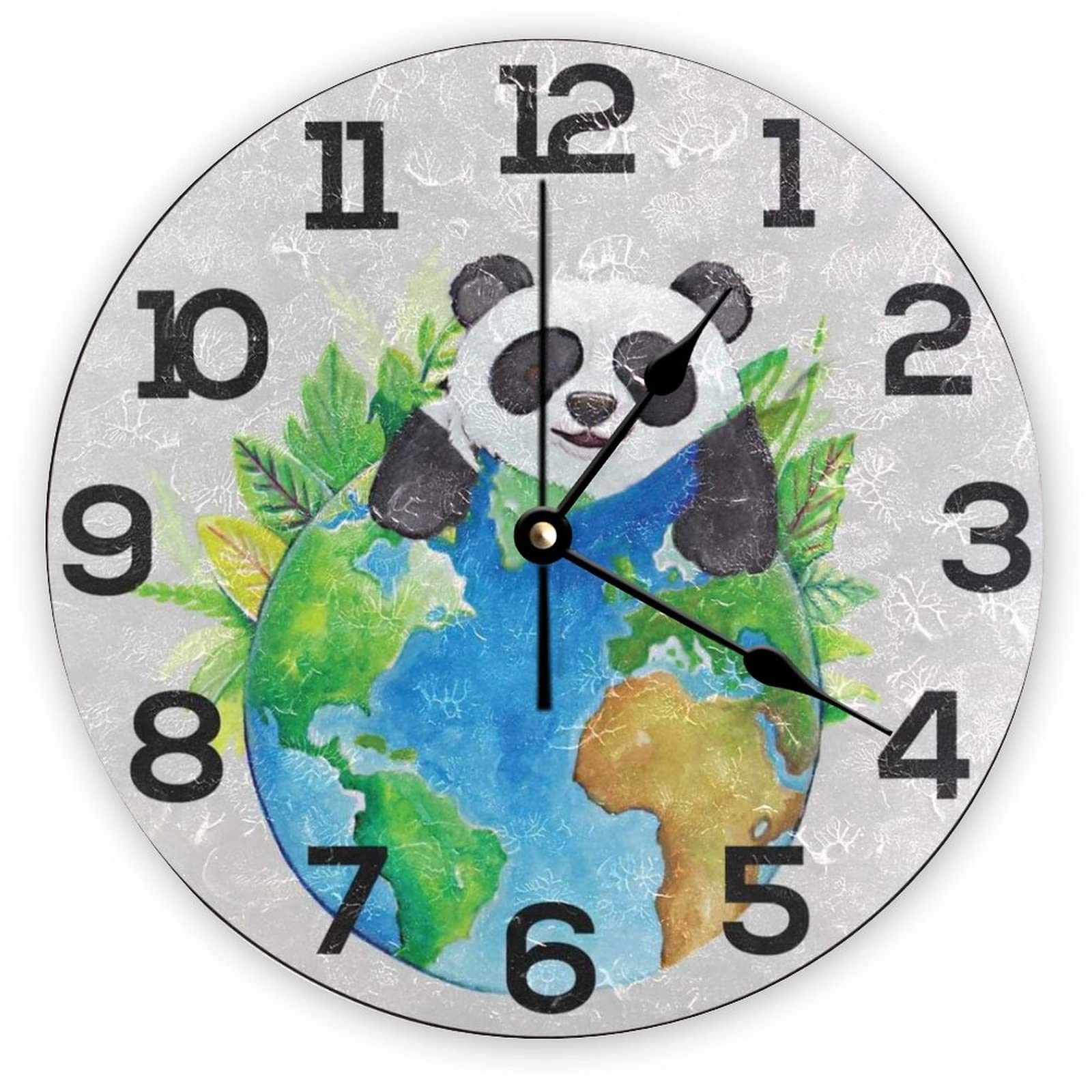 wekker Kinderen Animal Panda Wekker Klok Slaapkamer Student Creative Desk Clock Thuis Desk Pendulum Desktop Ornamenten Plezier en Leuk alarm(B