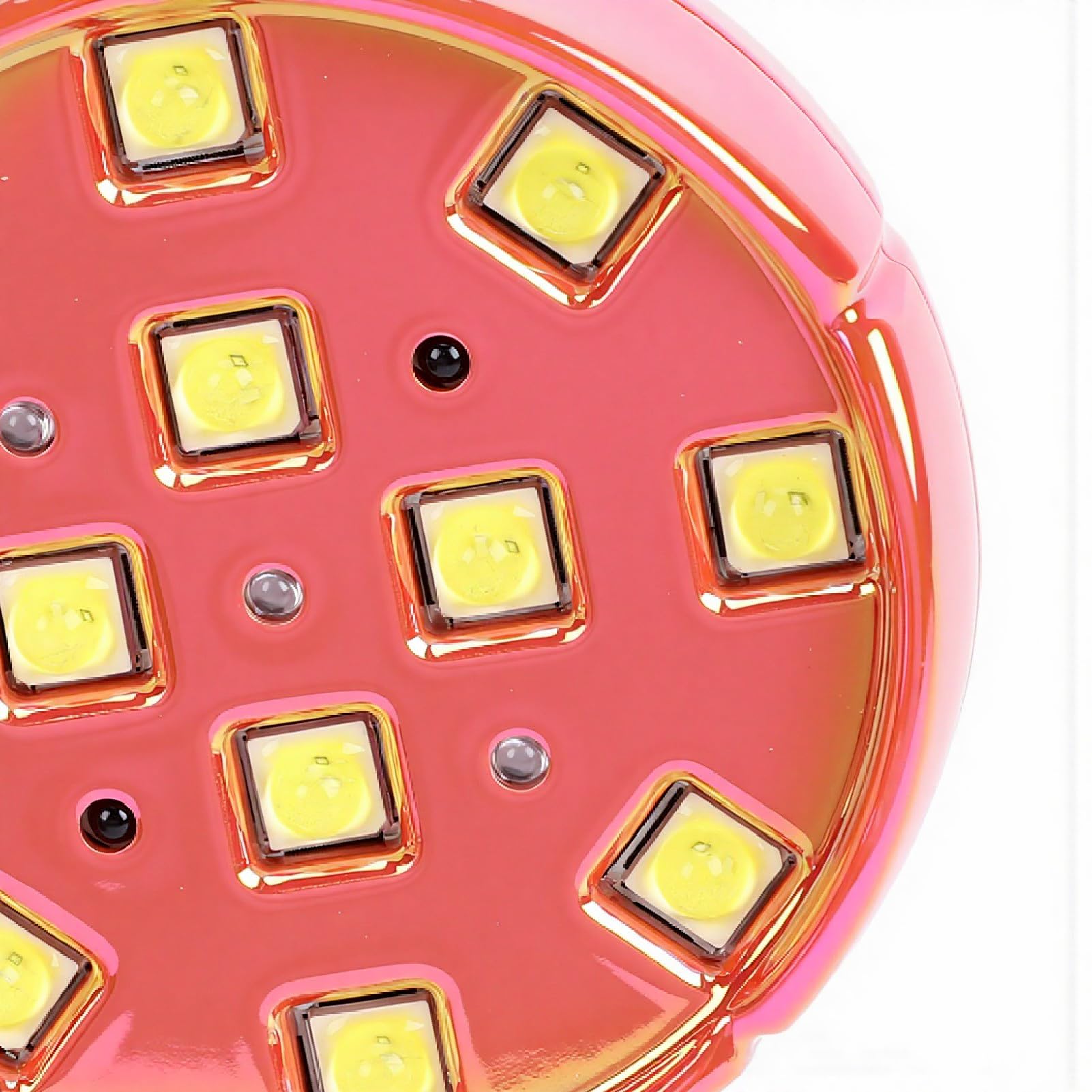 Pongnas Lampada per Unghie Ricaricabile Senza Fili 36 W Lampada per Unghie a LED Senza Fili per Manicure 12 Chip a Doppia Luce Asciugatura Rapida per Smalto (ORANGE)