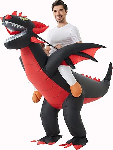 Miniatura 4 de Inflatable Dragon Costume Halloween Inflatable Blow-up Costume for AdultsManChristmas Party