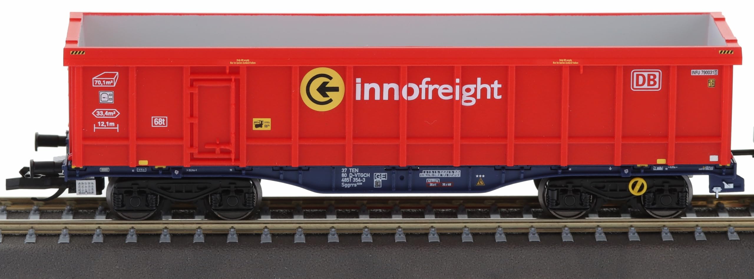 Tillig 15081 TT InnoWaggon 2 x 40' con 4 ScrapTainer, VTG, Ep.VI