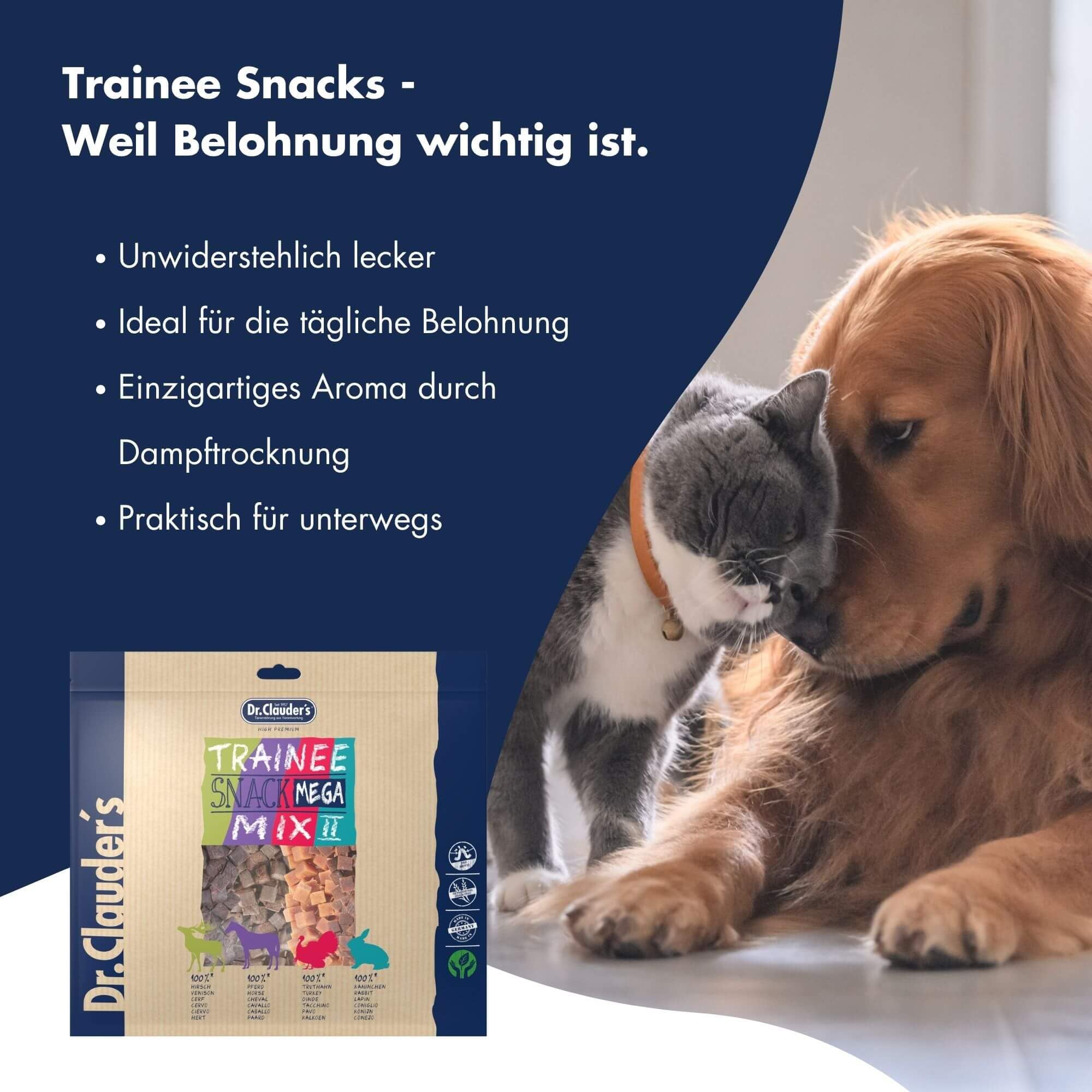 Trainee Snack Mega Mix 2 | Leckerli für Hunde & Katzen | 2 x 500 g