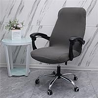 Vista 2 de YOPOIY Funda impermeable para silla de computadora, funda elástica para silla de oficina con funda para reposabrazos gratis, extraíble y lavable