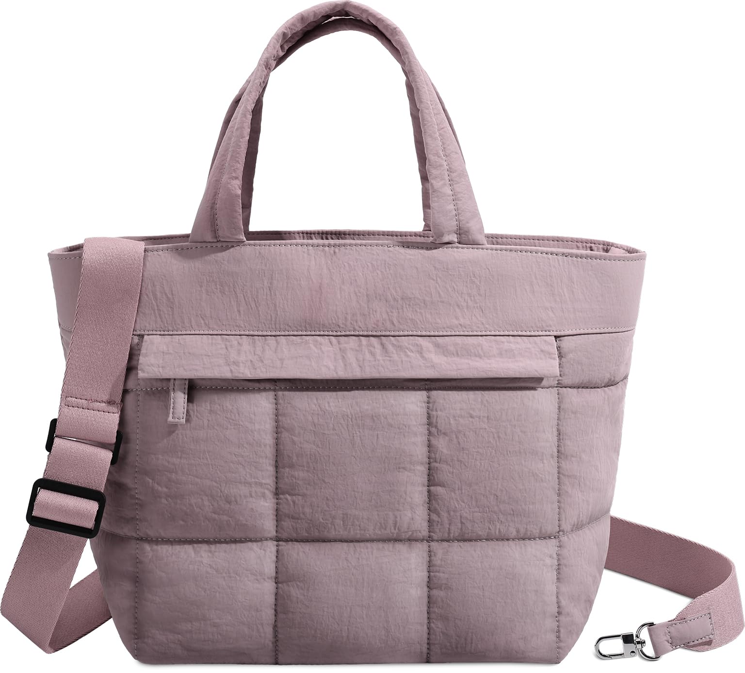 VASCHY Mała torba typu puffer tote dla kobiet, lekka, mini pikowana crossbody, urocza tornister, puffy tote torebka torebka na siłownię
