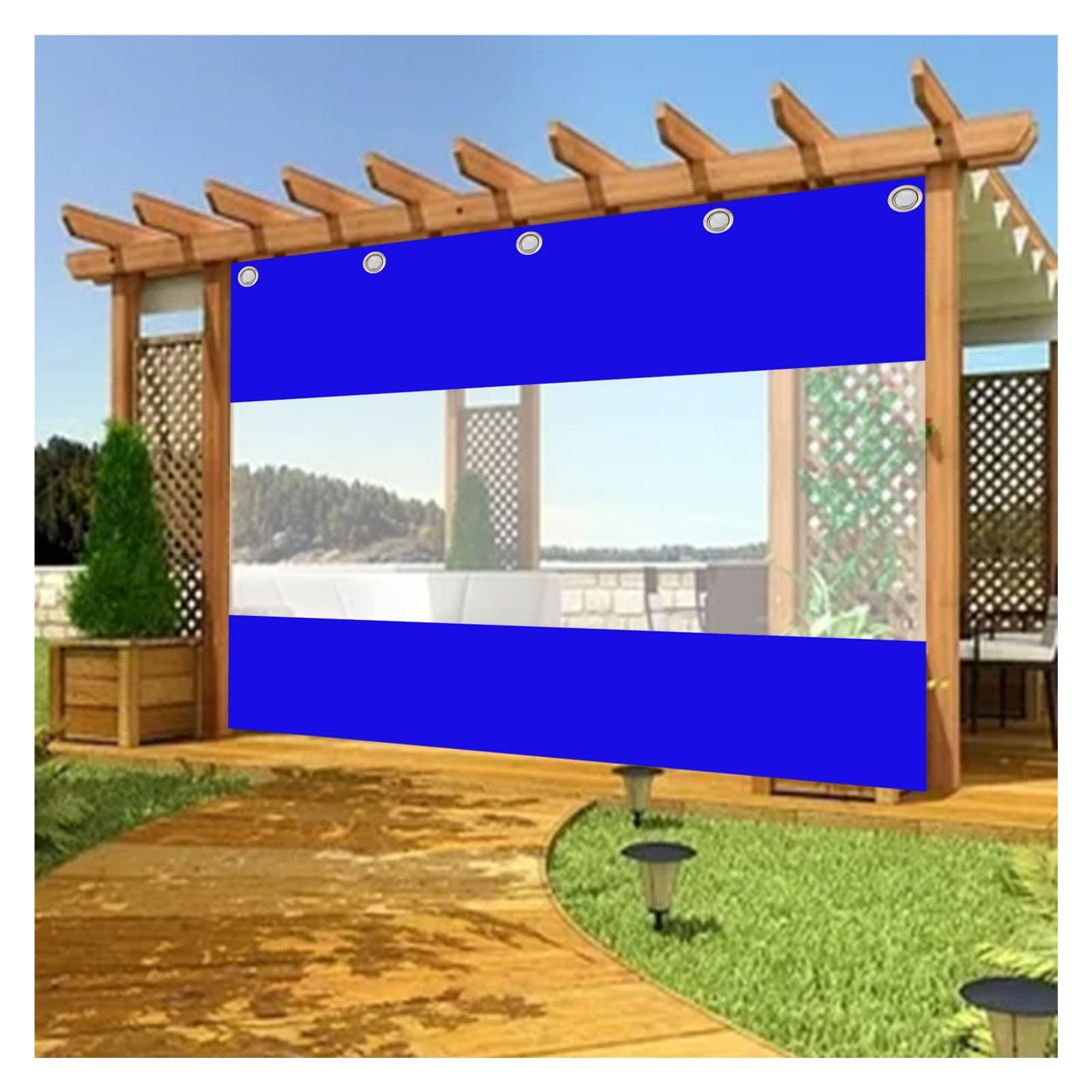 Bâche de protection transparente contre la pluie pour patio et garage