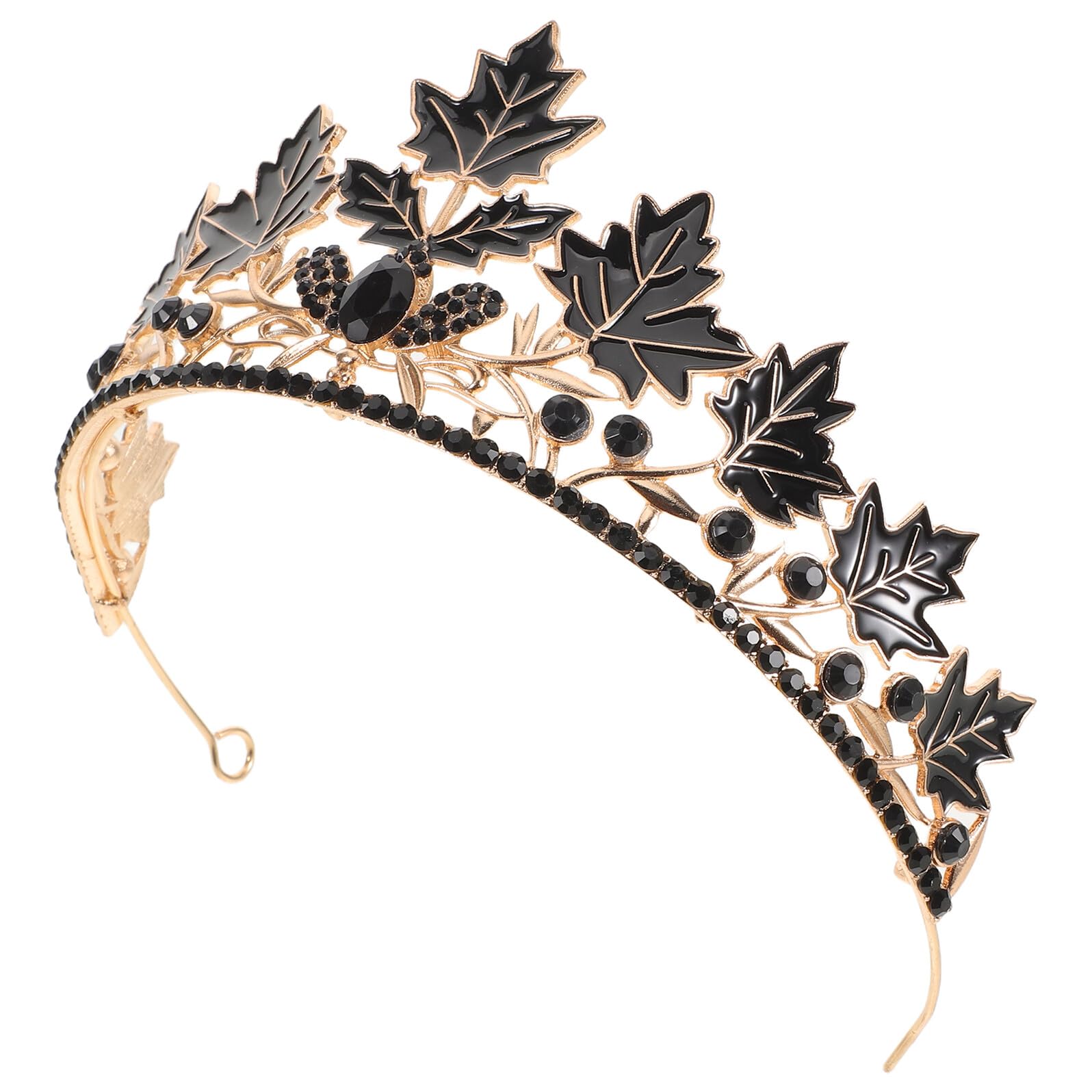 Leaf Crown Maple Leaf Shine Headband Unique Girls Hairband Elegant Party Hair Prop Crown Headband Tiara Princess for Women